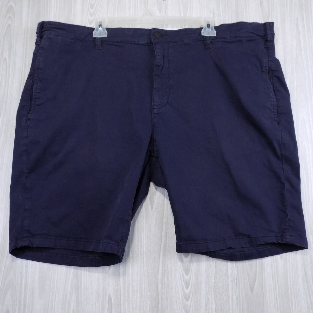 Mavi Jeans Simon Men 46 Navy Blue Chino Shorts Stretch Cotton Twill Casual